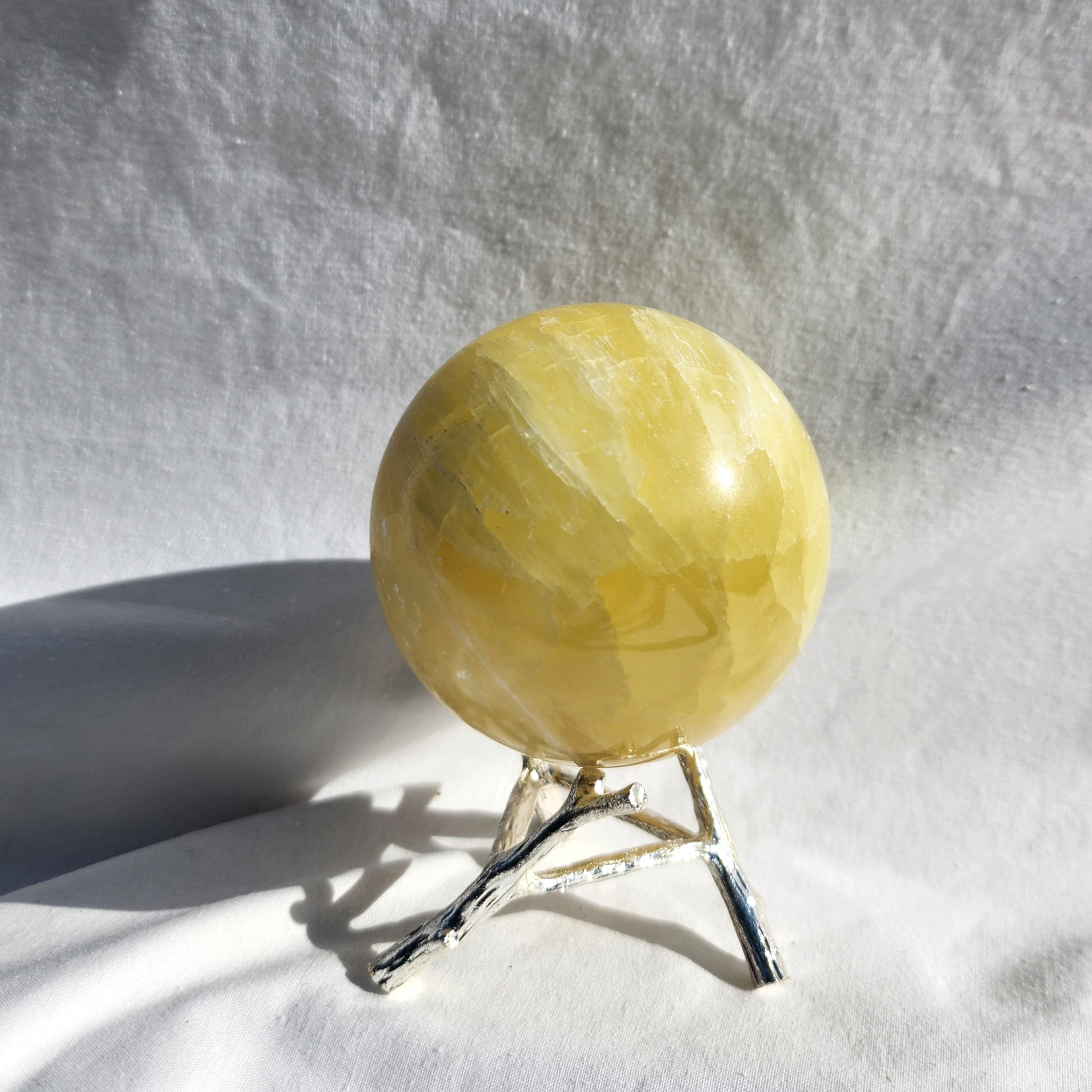 Lemon Calcite Sphere