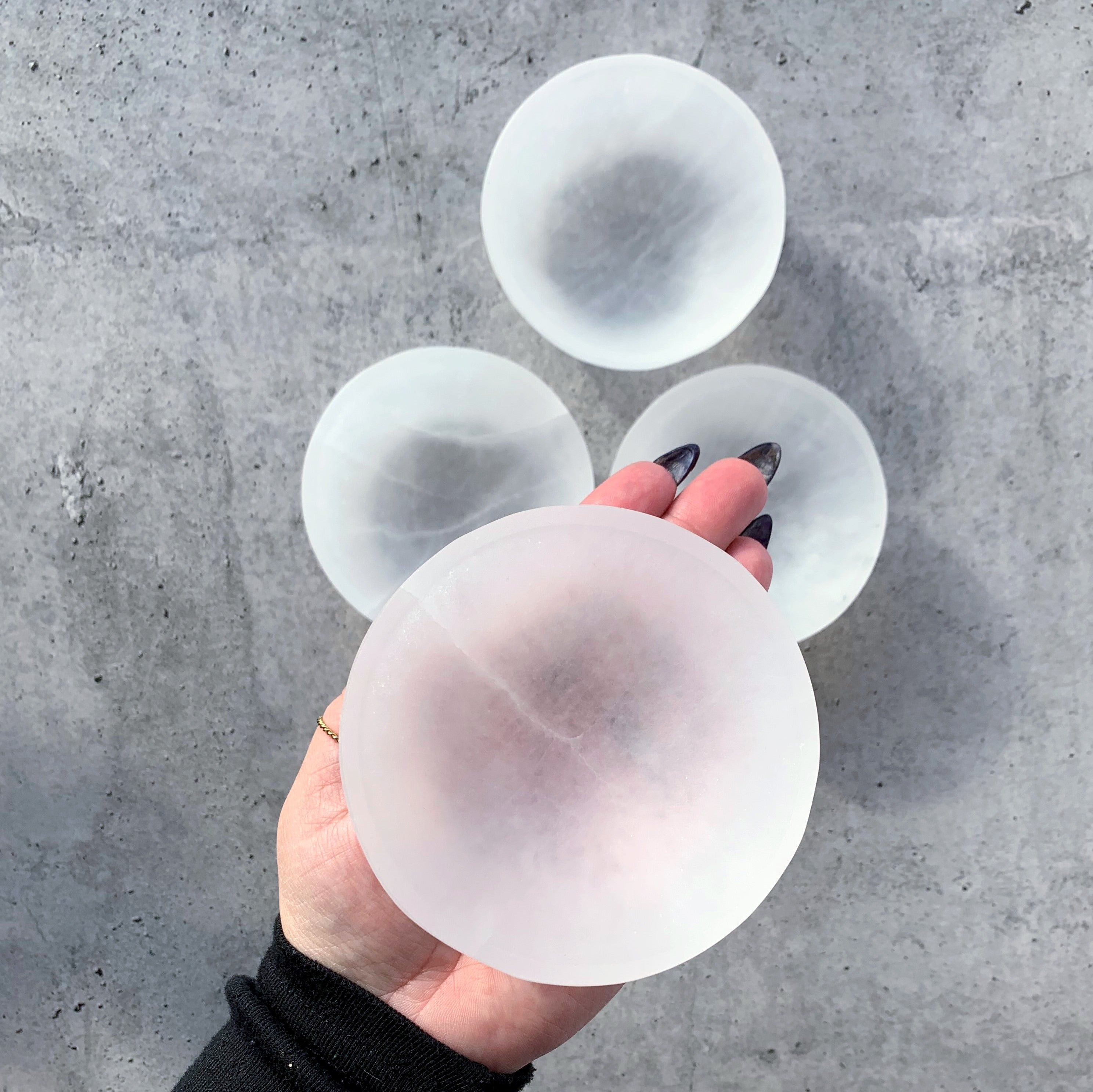 Selenite Trinket Bowl | Medium