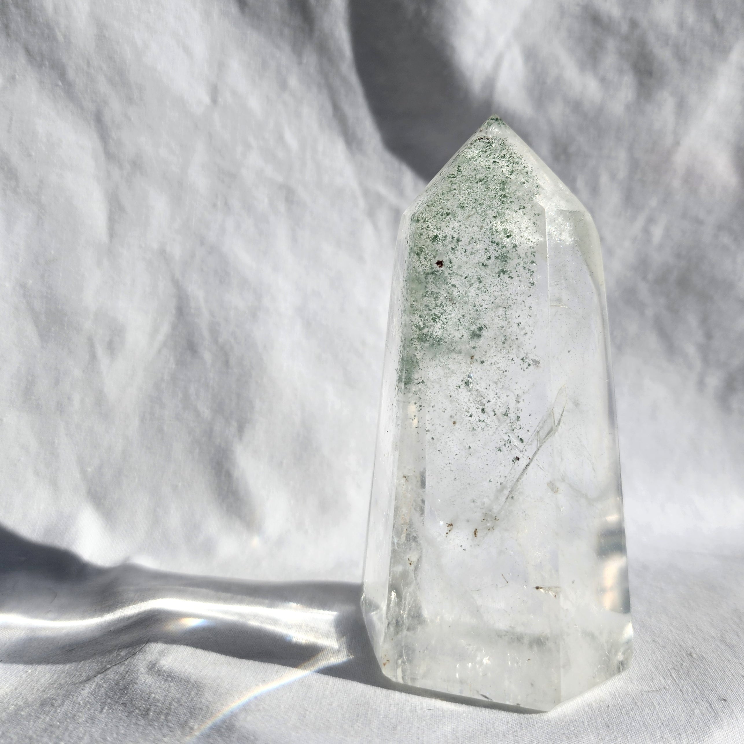 Quartz Generator Point with Chlorite Inclusions